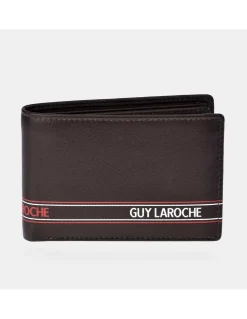 GUY LAROCHE cartera compacta en piel tipo americano para hombre
