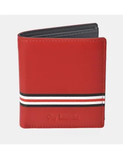 GUY LAROCHE Cartera compacta para hombre en piel Rayas
