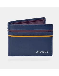 GUY LAROCHE cartera con monedero tipo americano en piel de Ubrique combinada con monedero para hombre