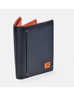 Guy Laroche Cartera de hombre en piel bicolor