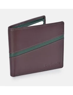 GUY LAROCHE Cartera de piel para hombre tipo americano Colección Napa