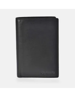 GUY LAROCHE Cartera gran formato en piel suave para hombre con monedero