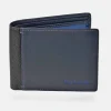 GUY LAROCHE Cartera horizontal para hombre en piel combinada con monedero