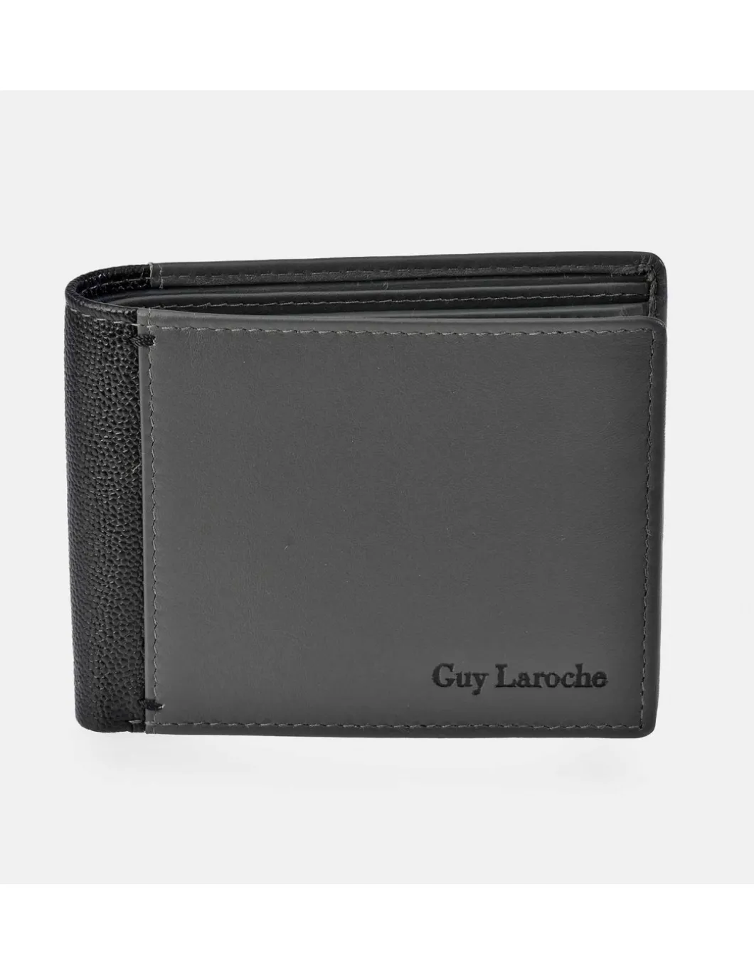 GUY LAROCHE Cartera horizontal para hombre en piel combinada con monedero