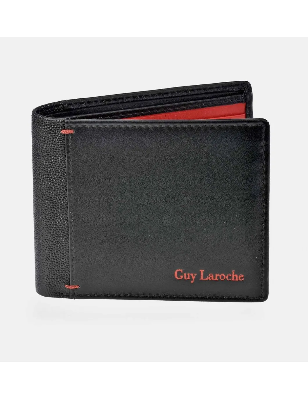 GUY LAROCHE Cartera horizontal para hombre en piel combinada