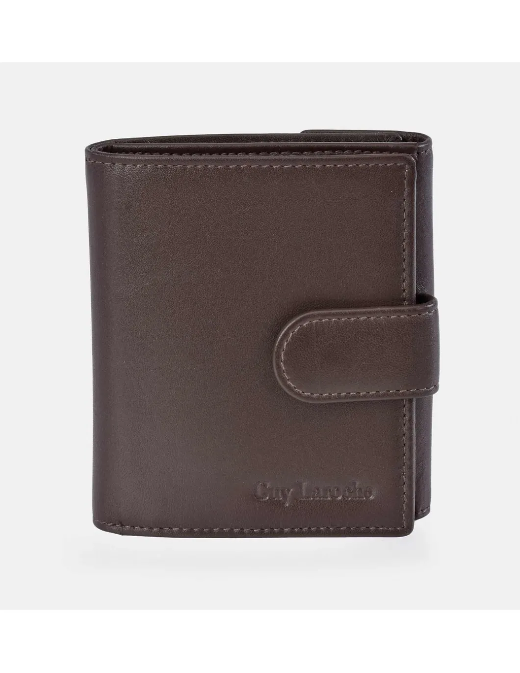 GUY LAROCHE Cartera piel suave para hombre con monedero