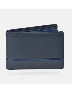 GUY LAROCHE cartera piel colores tipo americano compacta para hombre