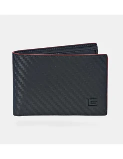 GUY LAROCHE cartera tipo americano en piel símil carbono para hombre