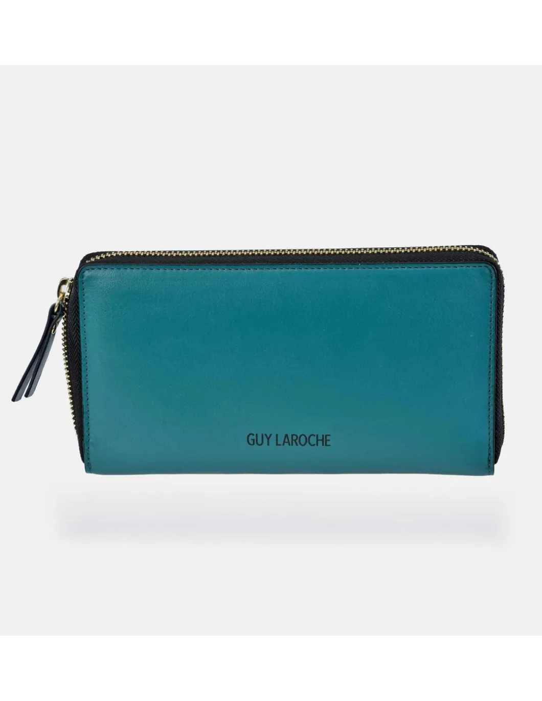 GUY LAROCHE Gran billetero con cremallera para mujer en piel