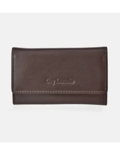GUY LAROCHE Llavero plano en piel suave para hombre