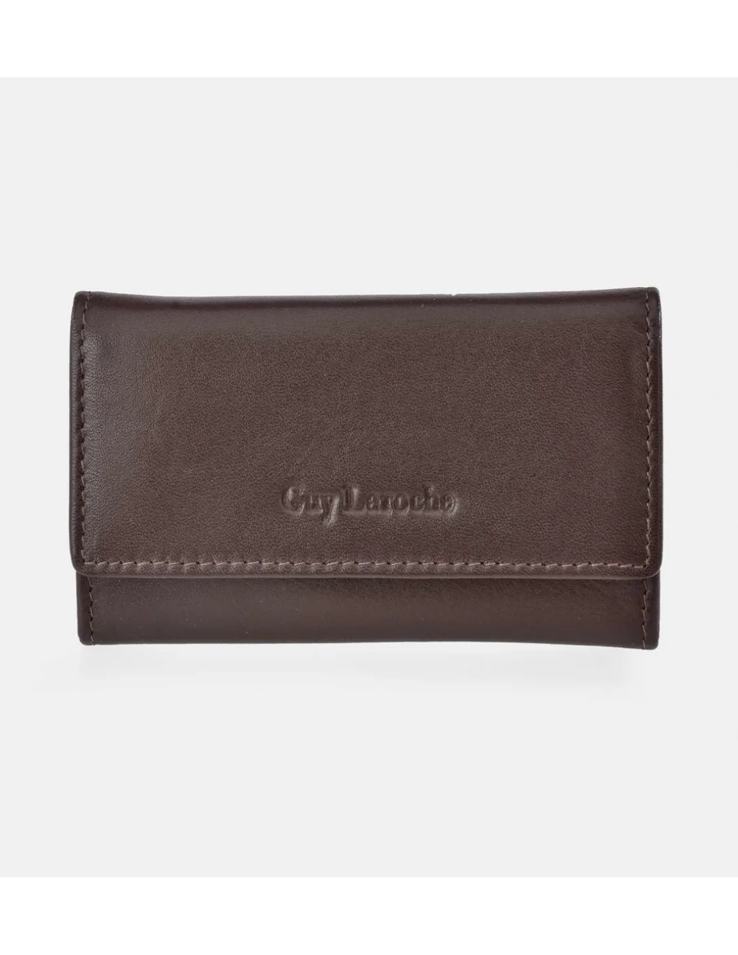 GUY LAROCHE Llavero plano en piel suave para hombre