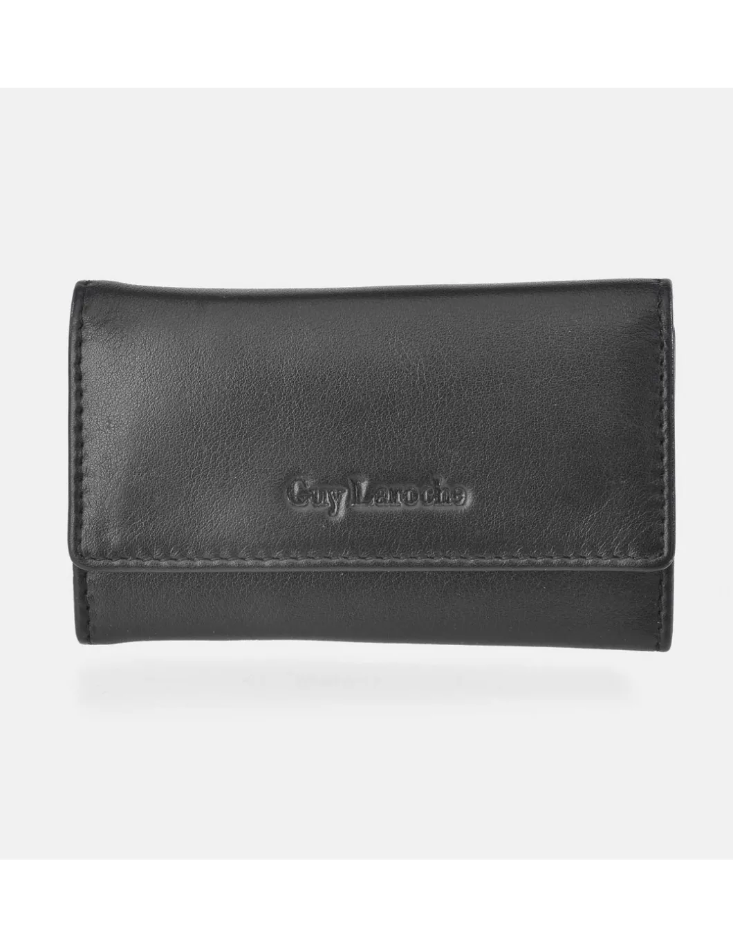 GUY LAROCHE Llavero plano en piel suave para hombre