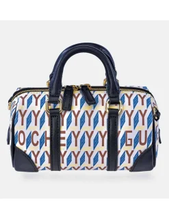 GUY LAROCHE mini bolso bandolera con asas de mano en lona estampada logo