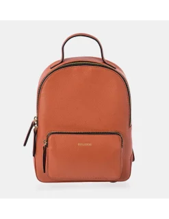 GUY LAROCHE mochila piel grano mujer tirantes y cremalleras