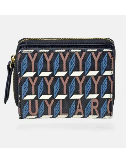GUY LAROCHE monedero billetero mini para mujer en lona print logo