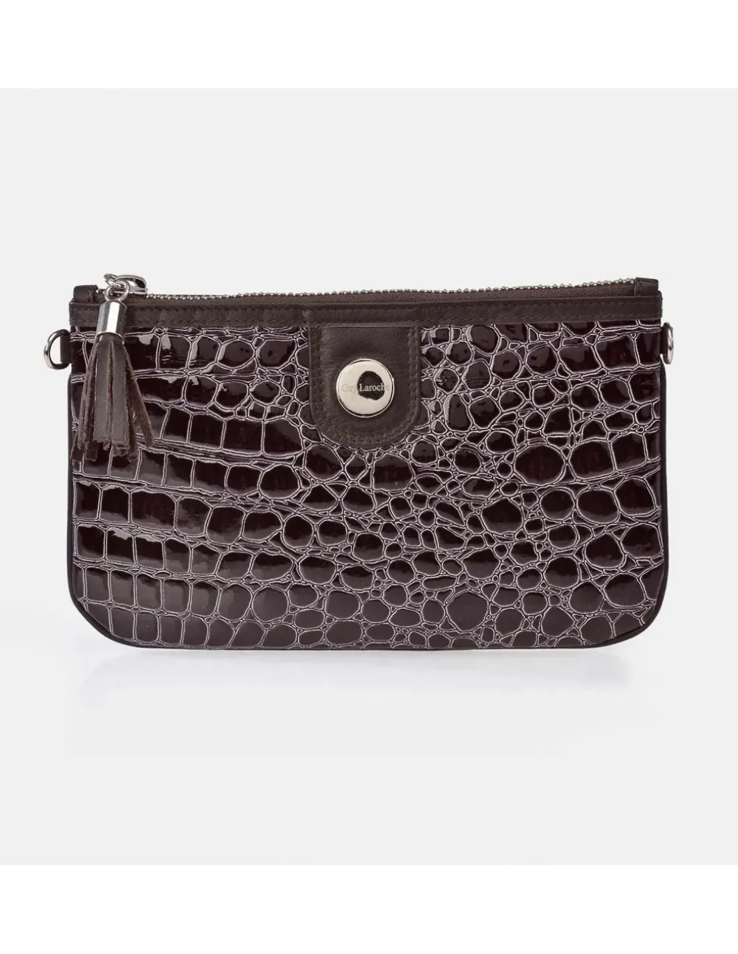 GUY LAROCHE Monedero billetero grande + Bolso de mano con bandolera en símil piel con estuche
