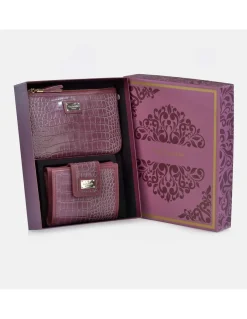 GUY LAROCHE Monedero billetero y bolso de mano para mujer en símil piel con estuche de regalo