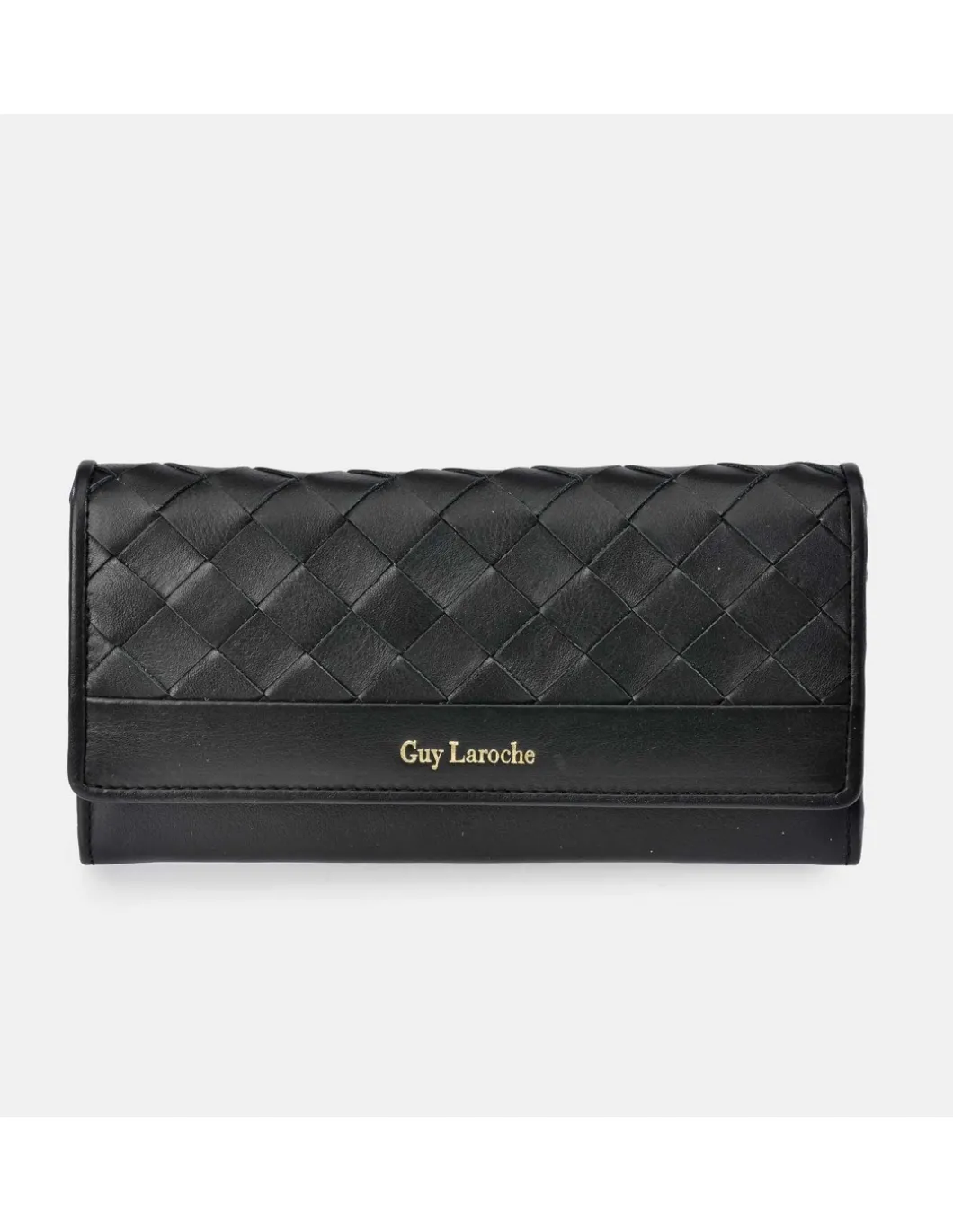 GUY LAROCHE Monedero billetero grande para mujer en piel tiras