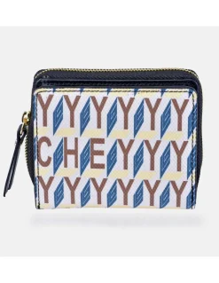 GUY LAROCHE monedero billetero mini para mujer en lona print logo