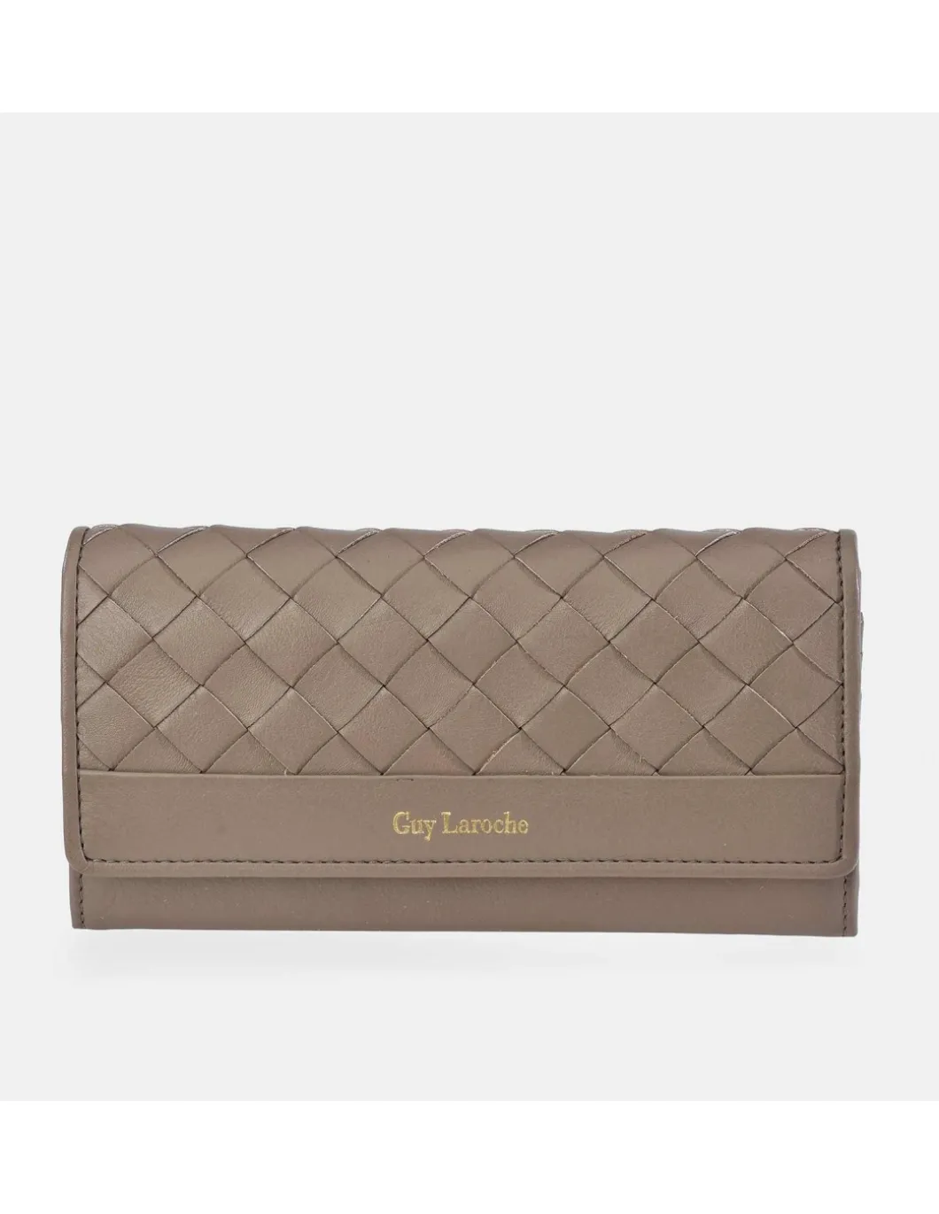 GUY LAROCHE Monedero billetero grande para mujer en piel tiras