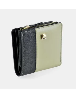 GUY LAROCHE monedero billetero mini para mujer en piel bicolor