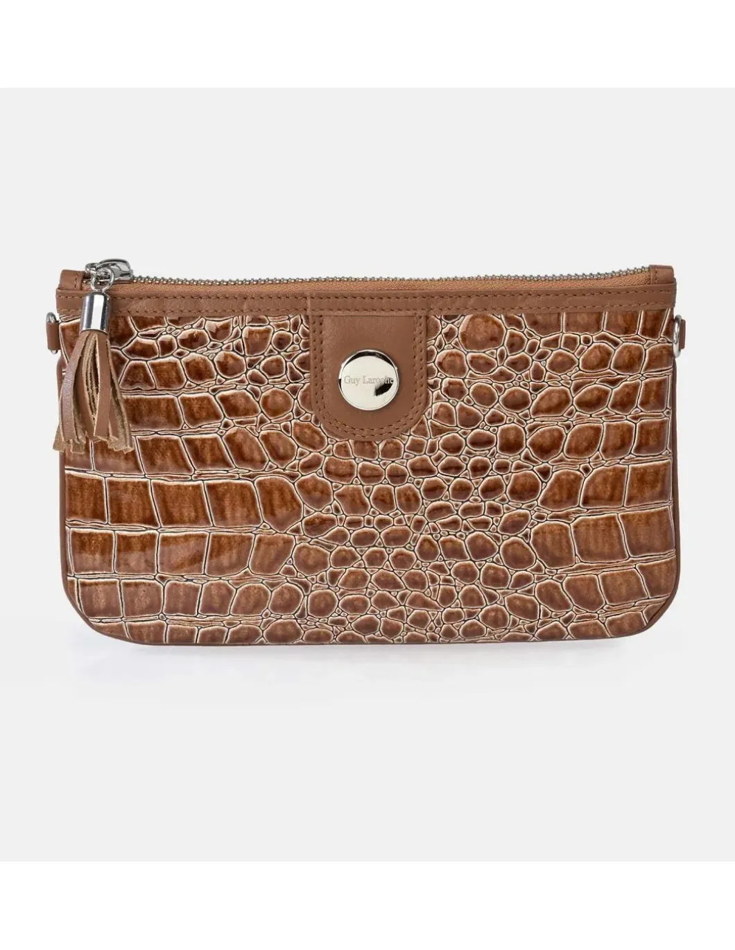 GUY LAROCHE Monedero billetero grande + Bolso de mano con bandolera en símil piel con estuche