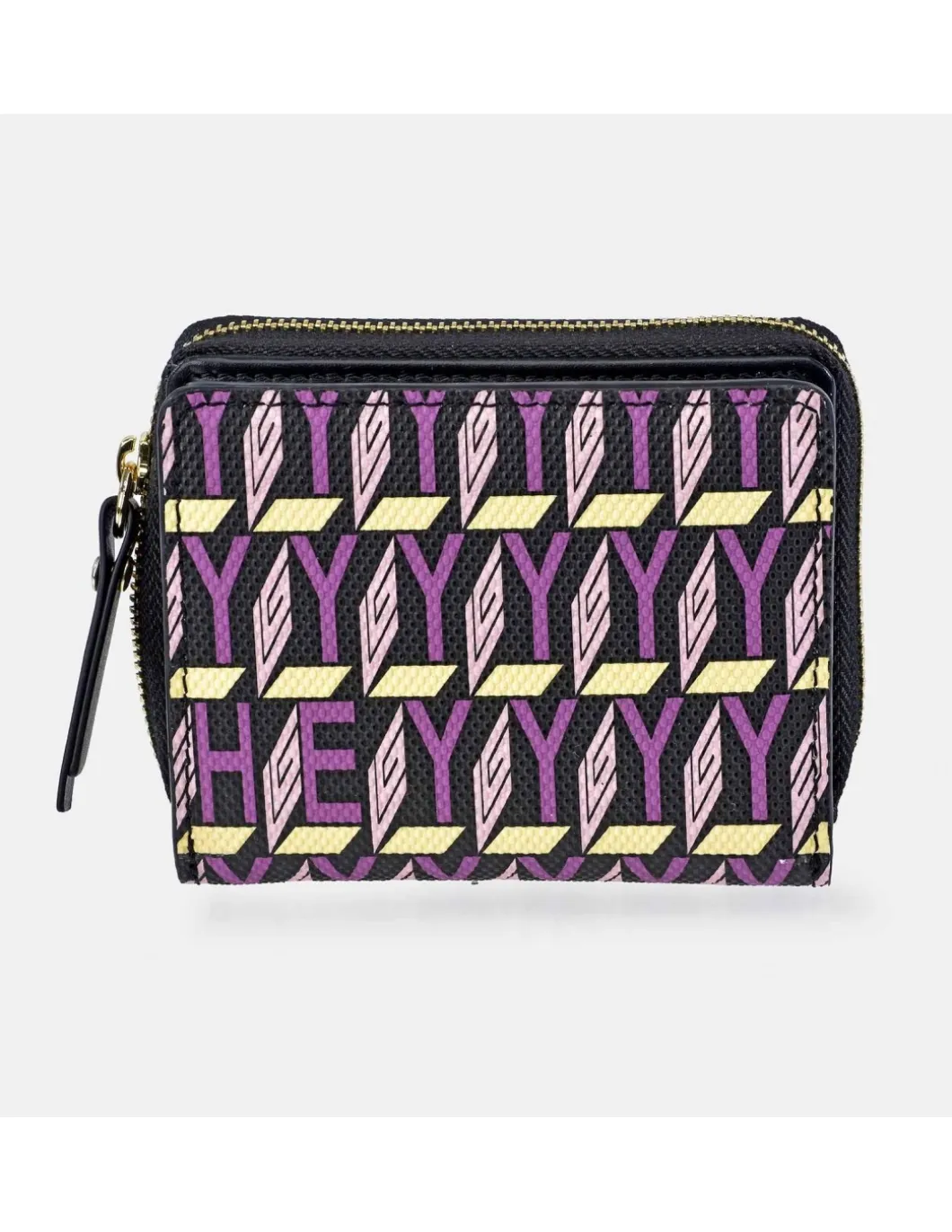 GUY LAROCHE monedero billetero mini para mujer en lona print logo