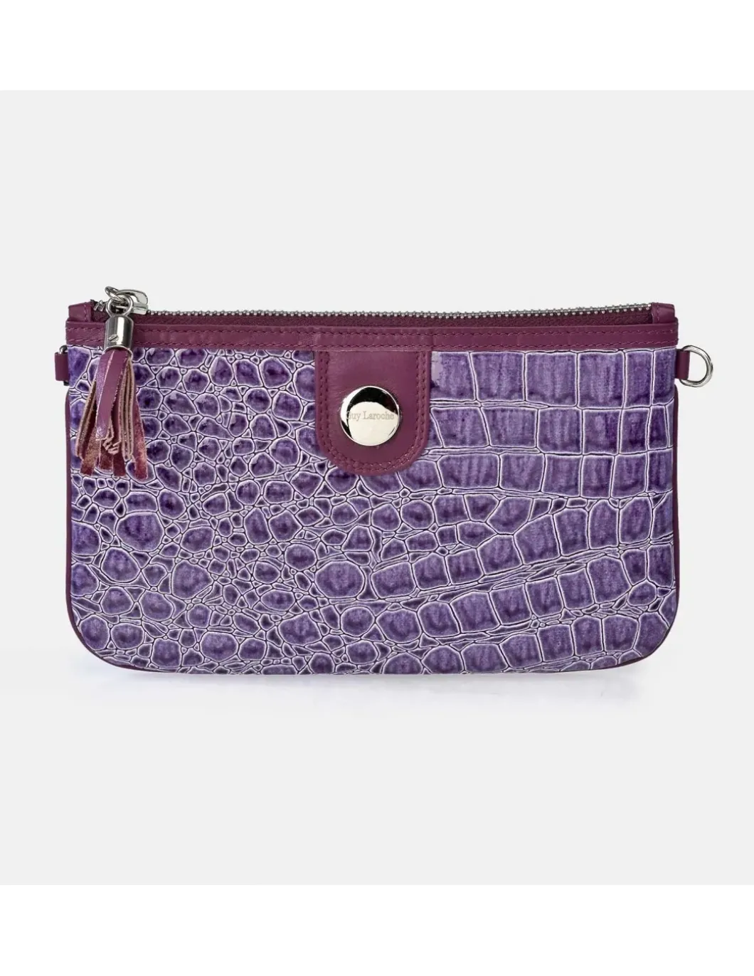 GUY LAROCHE Monedero billetero grande + Bolso de mano con bandolera en símil piel con estuche