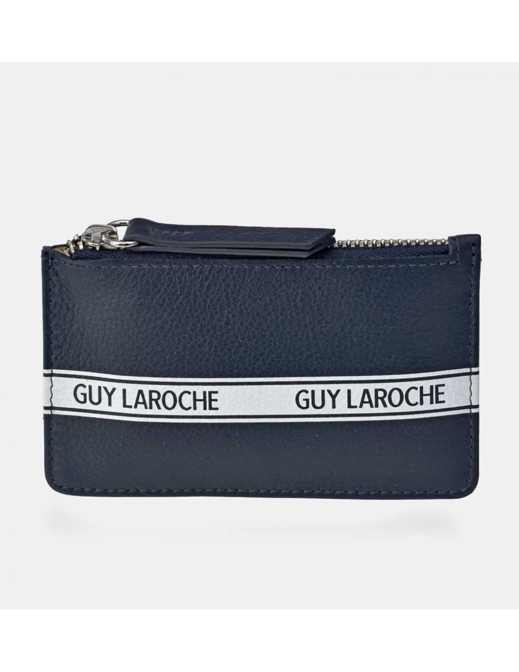 GUY LAROCHE Monedero con tarjetero y cremallera en piel para hombre