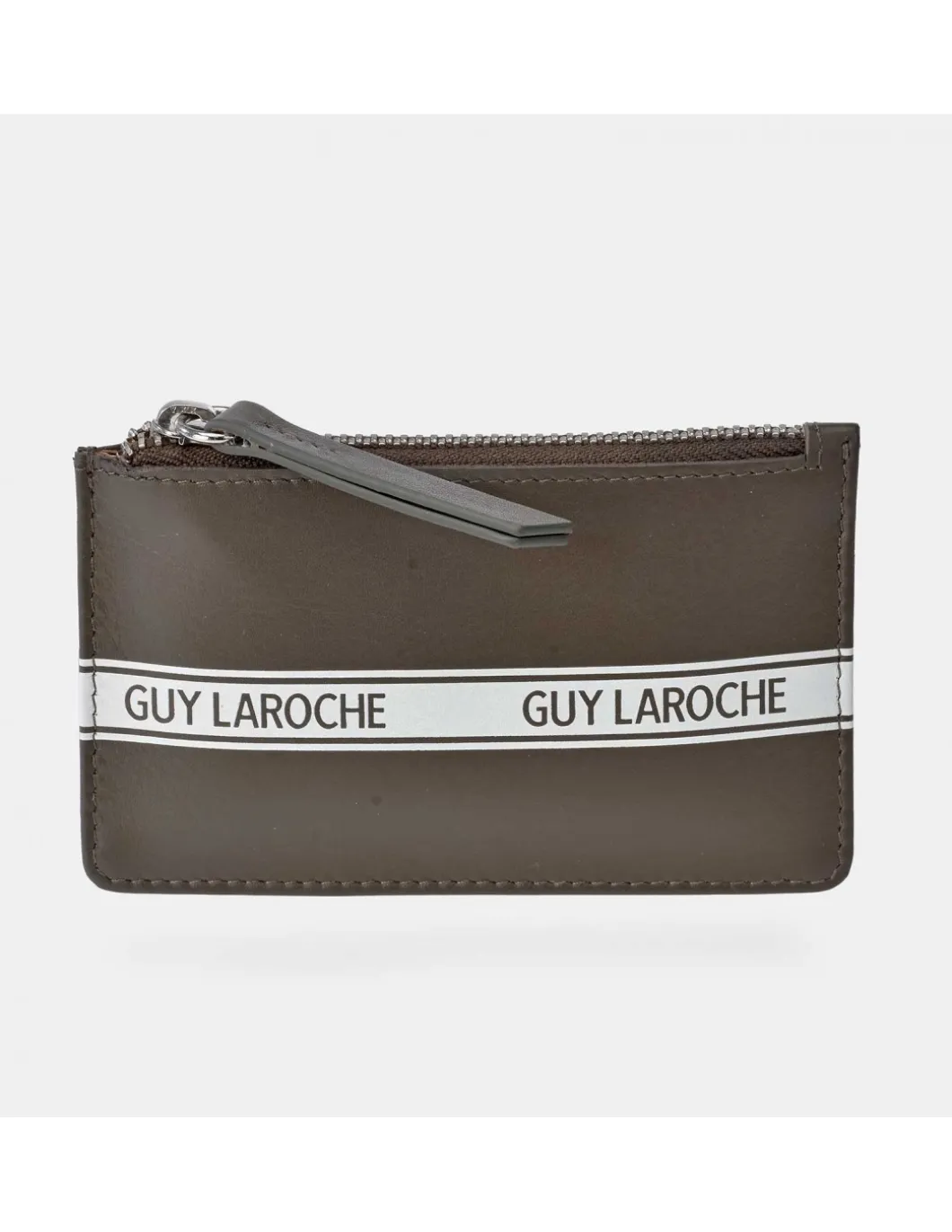 GUY LAROCHE Monedero con tarjetero y cremallera en piel para hombre