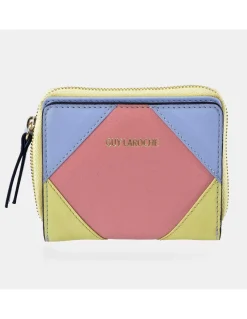 GUY LAROCHE monedero con tarjetero para mujer en piel patchwork