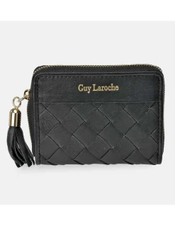 GUY LAROCHE Monedero cremallera pequeño para mujer en piel tiras