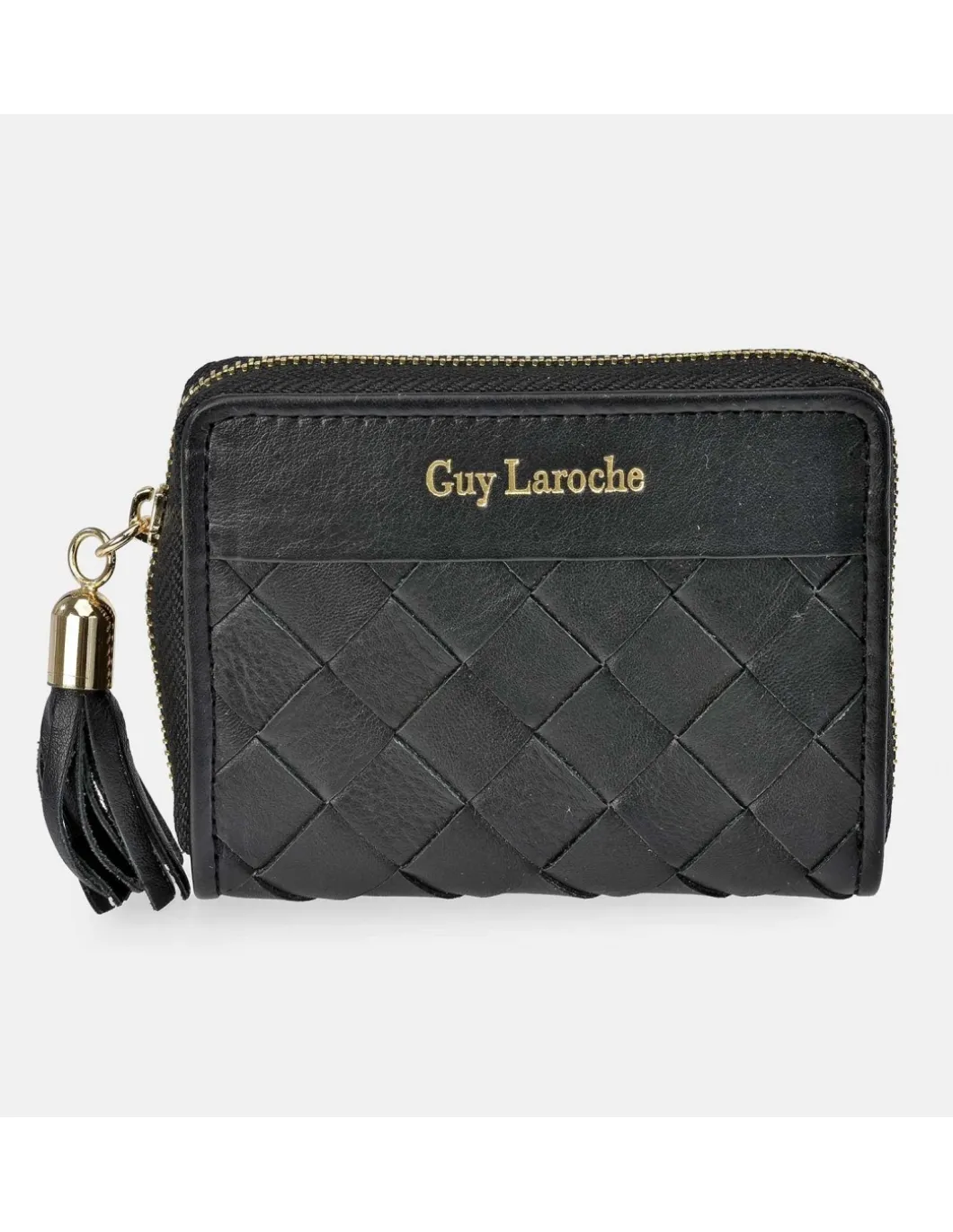 GUY LAROCHE Monedero cremallera pequeño para mujer en piel tiras