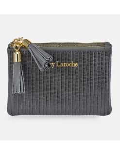 GUY LAROCHE monedero doble cremallera plano mujer sintético Tejus