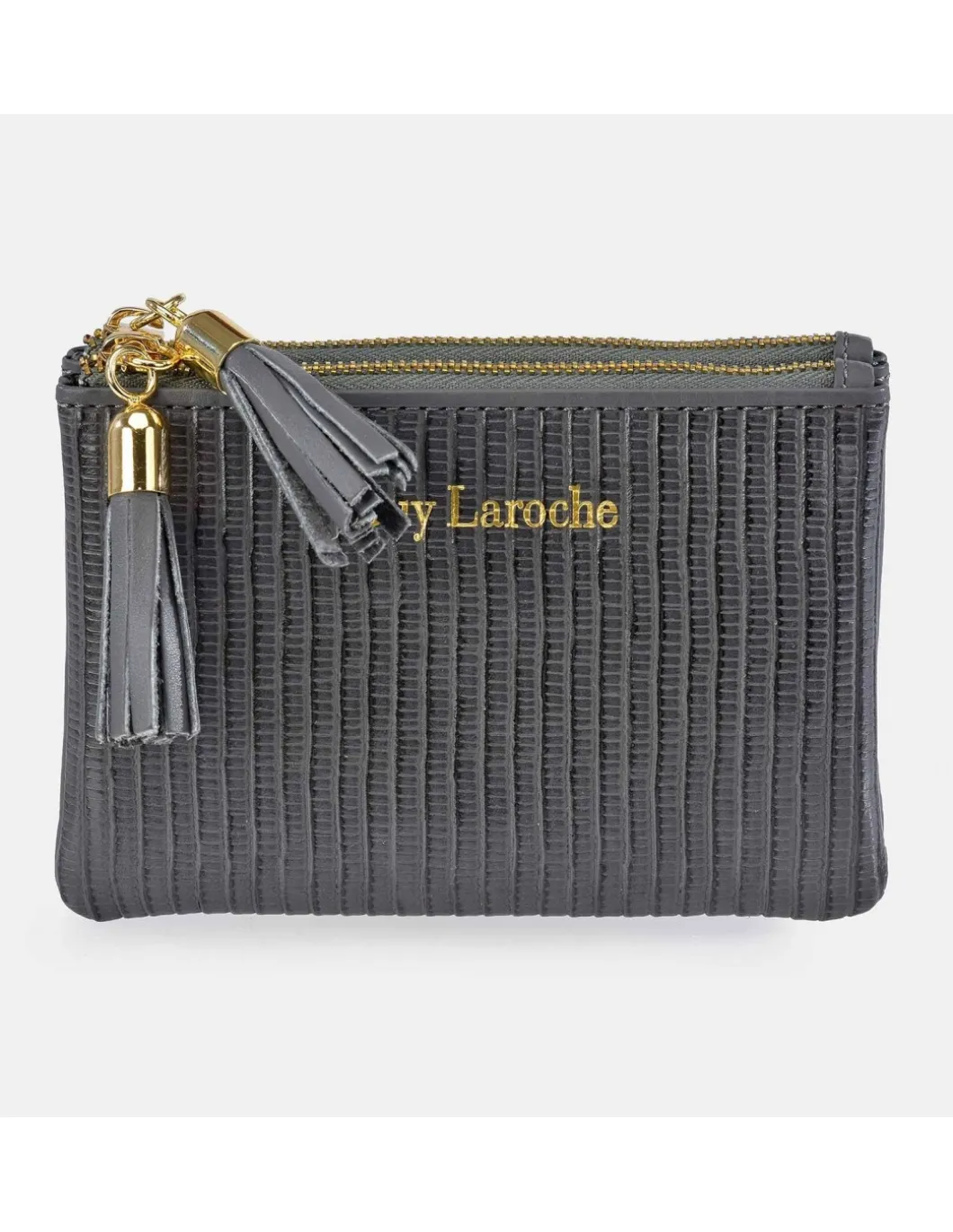 GUY LAROCHE monedero doble cremallera plano mujer sintético Tejus