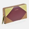 GUY LAROCHE Monedero grande con cremallera para mujer en piel patchwork