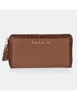 GUY LAROCHE Monedero grande para Mujer Piel Coco con cremallera