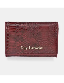 GUY LAROCHE monedero para mujer plano sintético y piel