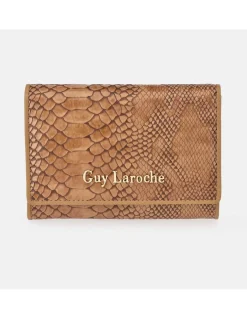 GUY LAROCHE monedero para mujer plano sintético y piel