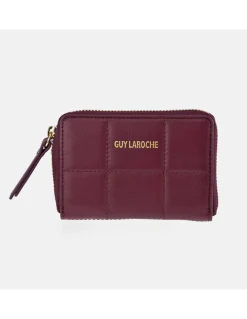 GUY LAROCHE Monedero pequeño en piel con cremallera para mujer
