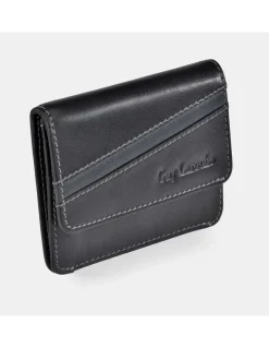 GUY LAROCHE Monedero plano con Tarjetero de piel para Hombre Colección Napa