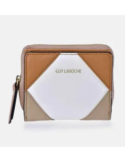 GUY LAROCHE Monedero tarjetero para mujer en piel patchwork