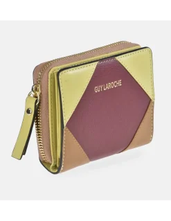 GUY LAROCHE Monedero tarjetero para mujer en piel patchwork