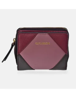 GUY LAROCHE Monedero tarjetero para mujer en piel patchwork