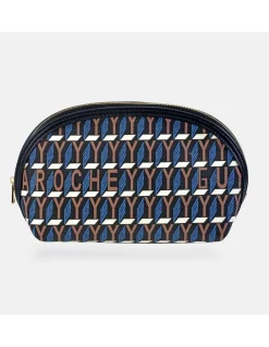 GUY LAROCHE neceser cremallera para mujer en lona print logo