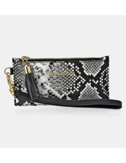 GUY LAROCHE Tarjetero con asa de mano Mujer Sintetico Serpiente