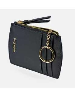GUY LAROCHE Tarjetero cremallera para mujer en piel