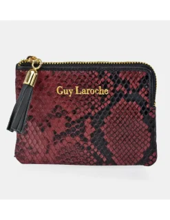 GUY LAROCHE tarjetero cremallera pequeño mujer sintético Serpiente