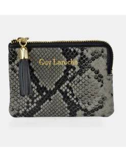 GUY LAROCHE tarjetero cremallera pequeño mujer sintético Serpiente