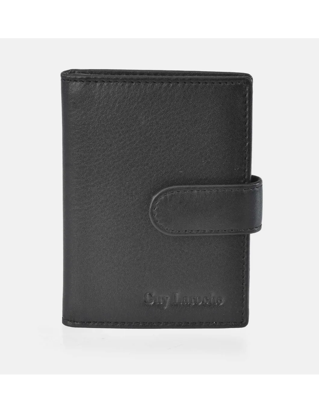 GUY LAROCHE Tarjetero en piel suave para hombre gran capacidad